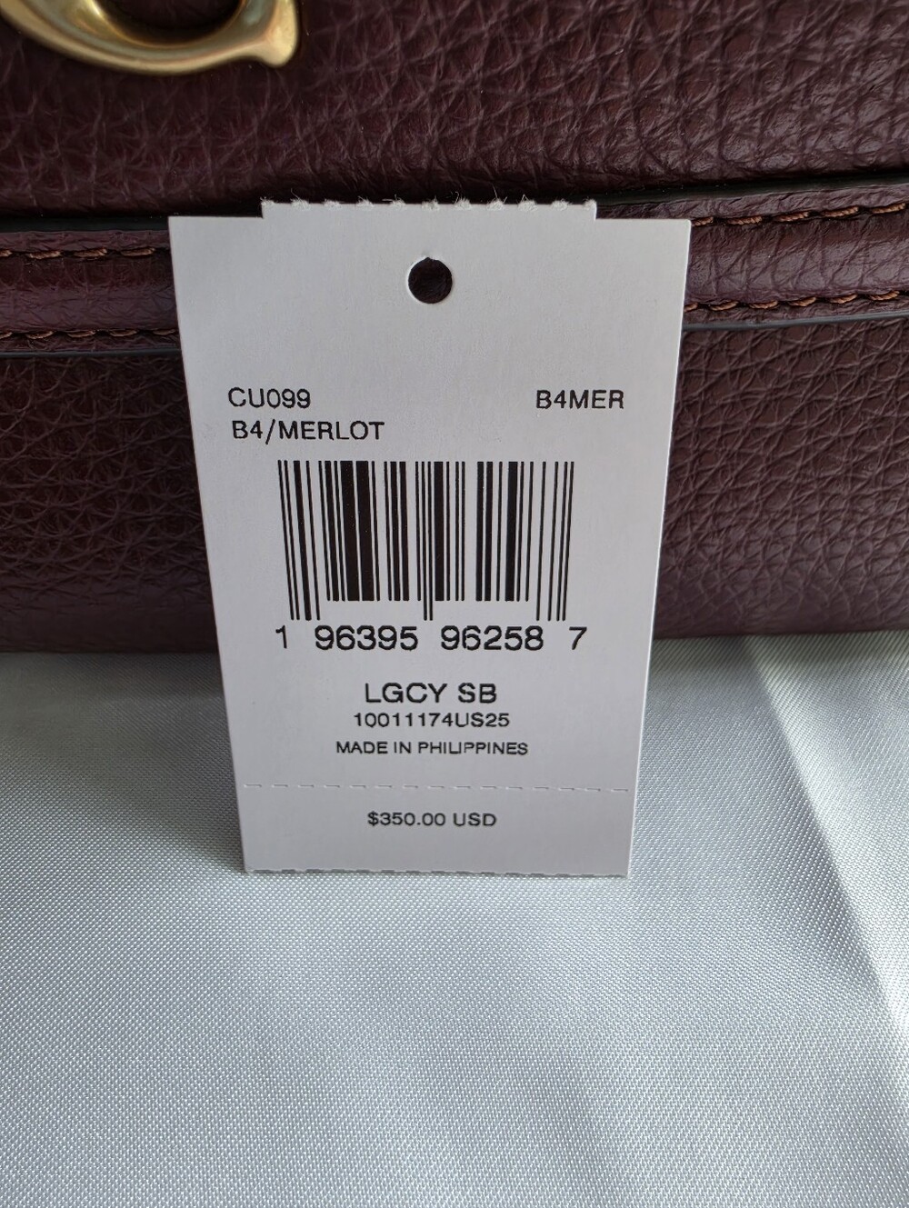 Coach Legacy Shoulder Bag Merlot - Picture 3 of 16